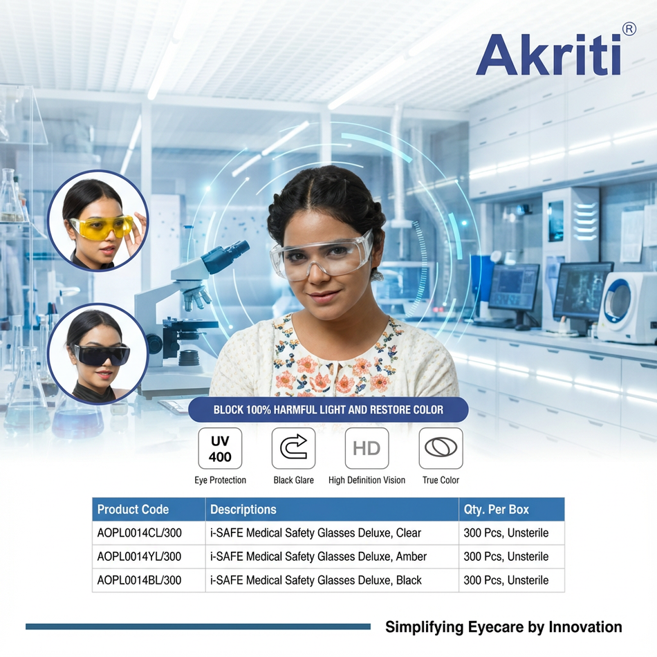 i-SAFE Medical Safety Glasses pk/20