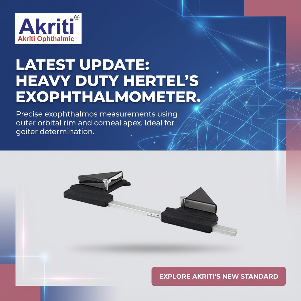 Hertel's Exophthalmometer Heavy Duty Metal – Akriti Ophthalmic