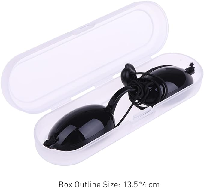 Patient Protective Goggle for IPL,Laser,LED,UV Lamp Treatment,without Blocking Light,Transparent