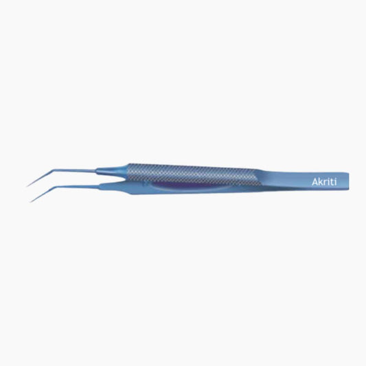 Utara Forceps Capsulorhexis Curved Shaft Kirby Round Handle Overall Lenght 103mm