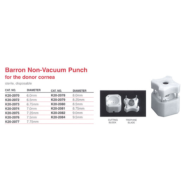 Barron Radial Non-Vacuume Punch 7.75mm Sterile