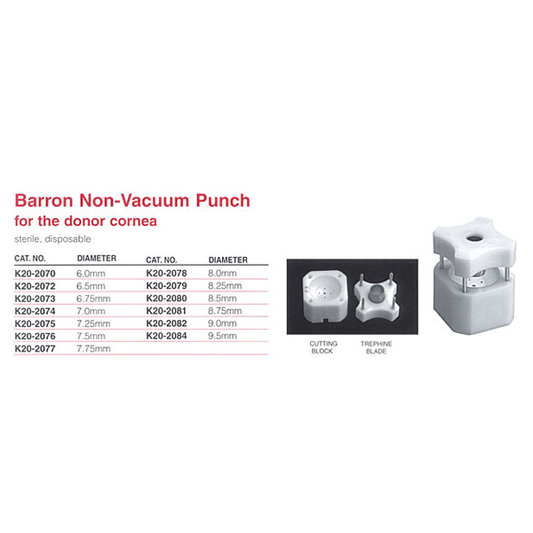 Barron Radial Non-Vacuume Punch 9.0mm Sterile