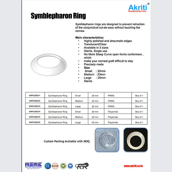 Open fornix Conformer  23mm Sterile pk/3