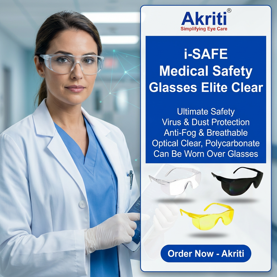 i-SAFE Medical Safety Glasses Elite Post Operative,  Pk/300